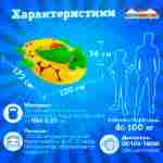 Лодка для водного аттракциона «Черепашка», взрослая, на часовом механизме, 172×120×36 см