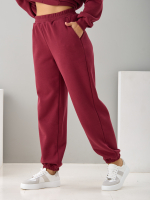 Костюм с брюками КБис-091/винный-п