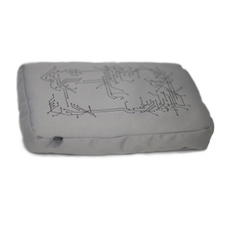 Подставка для ноутбука surfpillow hightech серая-черная