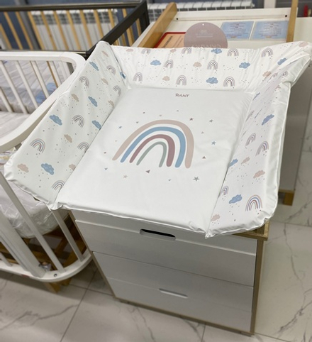 Пеленальный матрасик №2 RANT "Rainbow" (80х71)