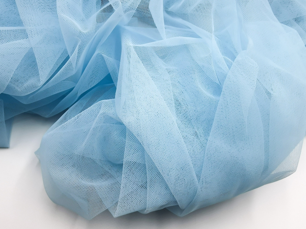 Бюстовая неэластичная сетка, Lauma, небесно-голубой, (BSM-051)