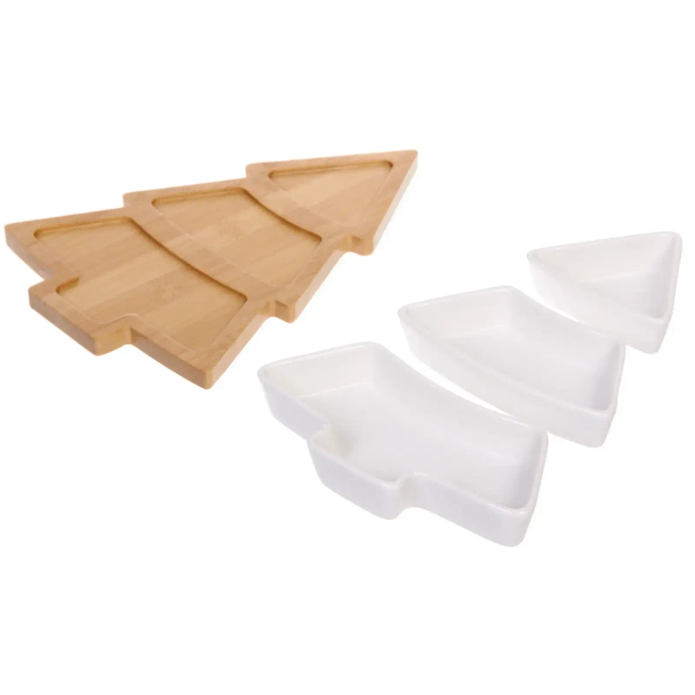 Блюдо для сервировки «White magic» Елочка 18,5*26*4,5см