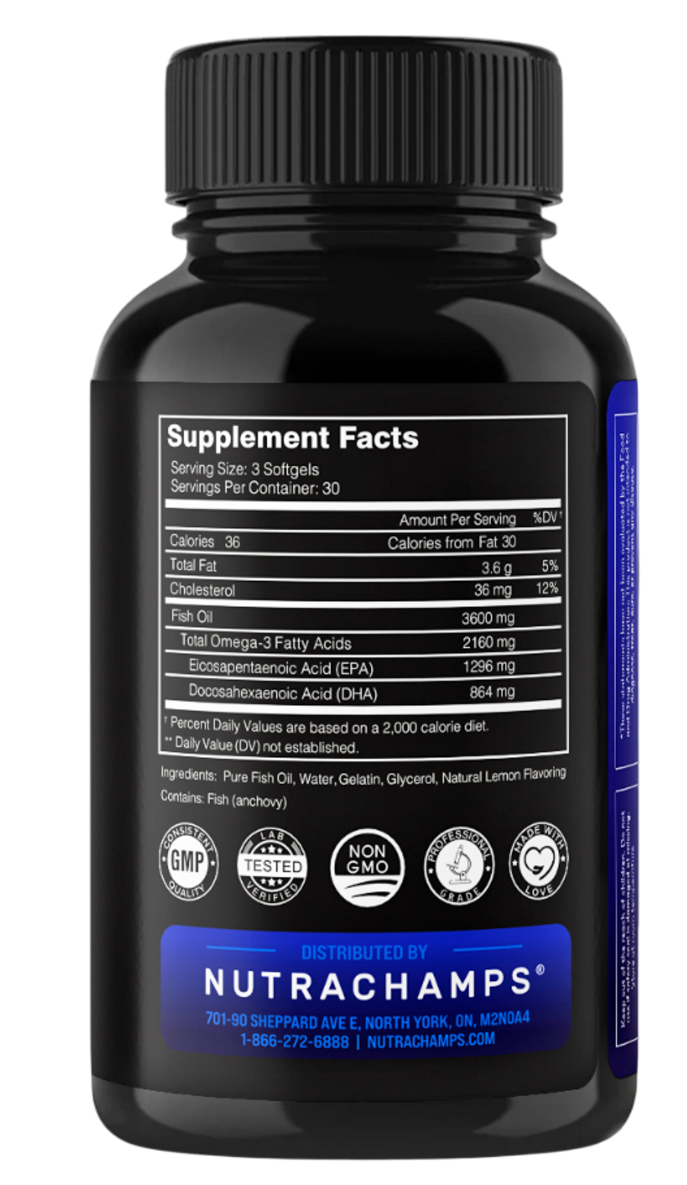 Nutra Champs Omega 3 Fish Oil 90 softgels , Омега 3 !!!Срок 08.2025