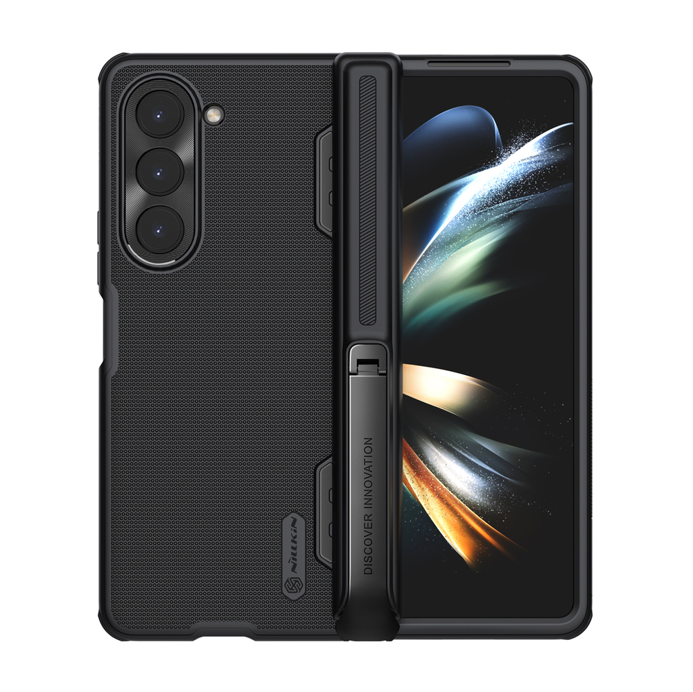 Чехол на Samsung Galaxy Z Fold 5 от Nillkin, серия Super Frosted Shield Fold-Bracket Version, версия со съемной подставкой