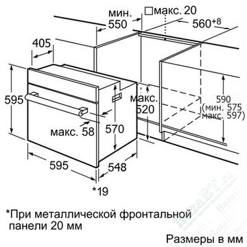 Электрический духовой шкаф Bosch HBN231S0
