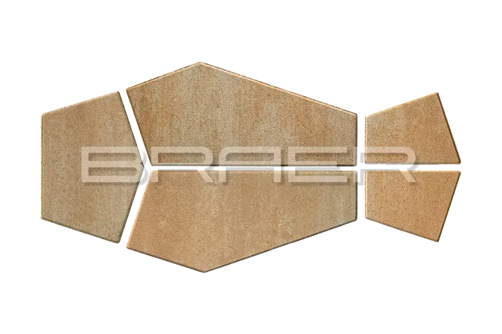 Тротуарная плитка Braer Витраж, Color Mix Плато, 80 мм