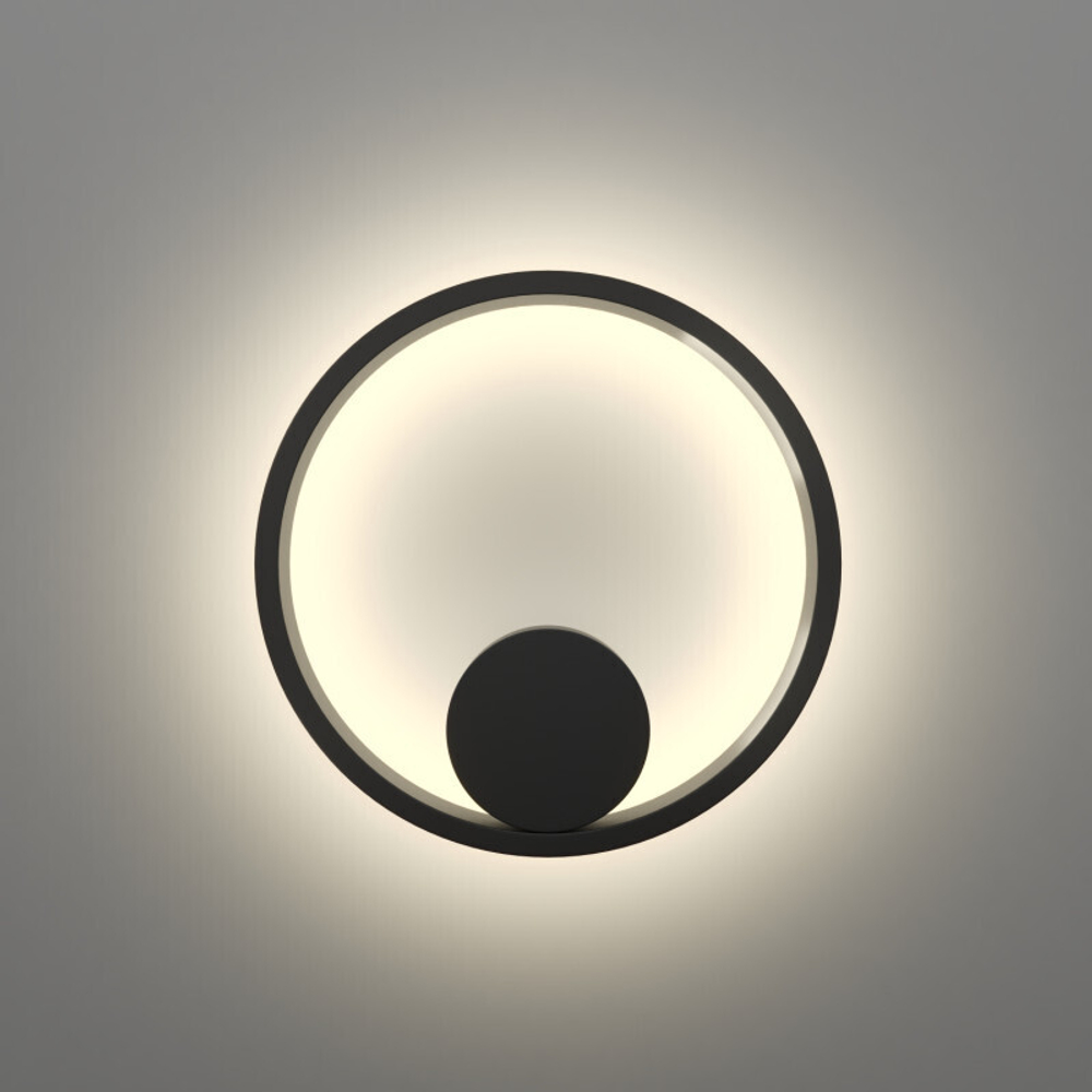 DK5060-BK Бра ORBIT, IP20, 3000К, LED, 10 Вт, черный матовый, алюминий