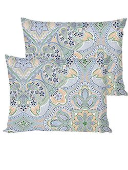 Постельное белье перкаль Сказка "Бисер" семейное Наволочка 50х70 см 2 шт Простынь на резинке 160x200 см Пододеяльник 145x215 см 2шт