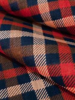 Ткань бязь плательная, рис. "Клетка", ширина 150 см, арт. 120