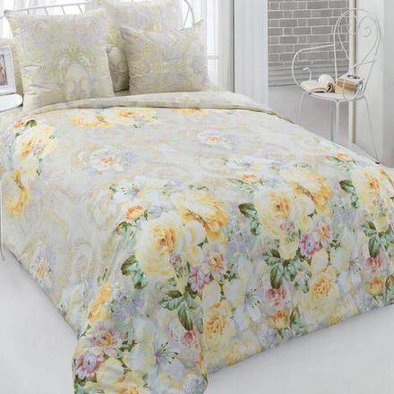 Комплект постельного белья "ВЛ. ДОЛИНА РОЗ", перкаль, 100% хлопок.