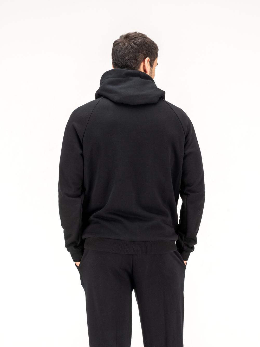 Костюм мужской спортивный(без начеса) черный