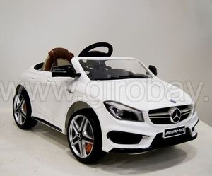 Детский электромобиль River Toys Mercedes-Benz CLA45 белый