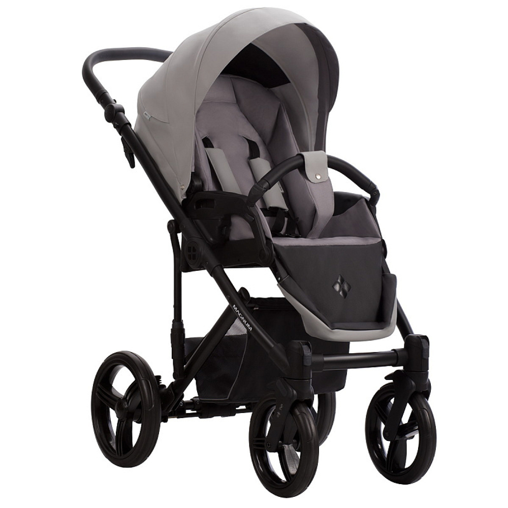 Детская коляска Bebetto Magnum Light Pro 3 в 1 с автокреслом Avionaut Cosmo 03 св.серая кожа