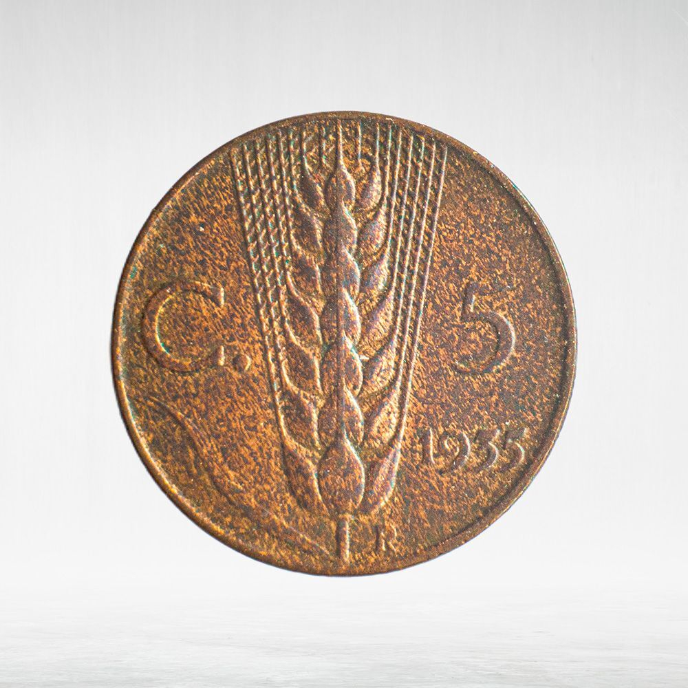 Italy 5 Centesimi 1935 R "Victor Emmanuel III", VF