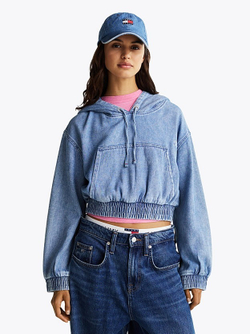 Толстовка женская TOMMY JEANS TJW DENIM CROPPED HO