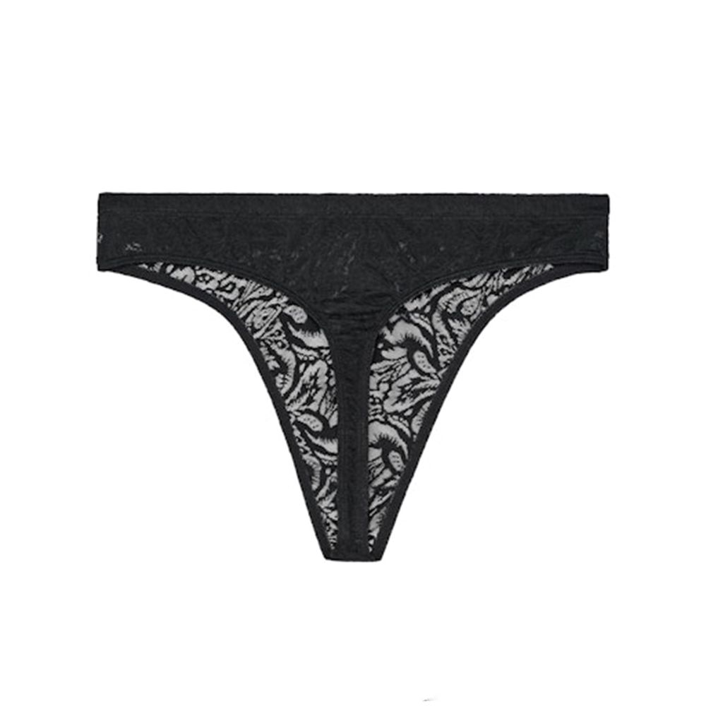Мужские трусы стринги черные кружевные HOM Free Cut Lace 40-2886-0004