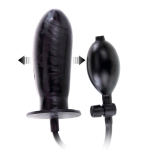 Расширяющийся анальный фаллоимитатор с грушей Baile Bigger Joy - 16,5 см