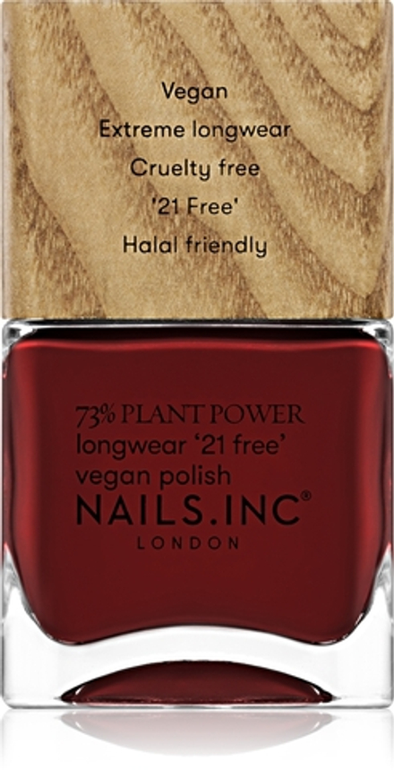 Nails Inc. Plant Power - Долговременный лак для ногтей оттенок Swear By Salutation, 14 ml