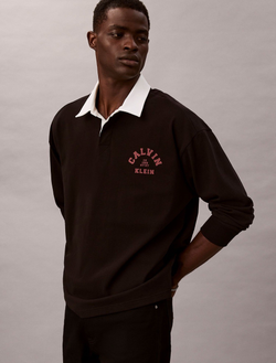 Поло Calvin Klein Varsity Logo Graphic Black