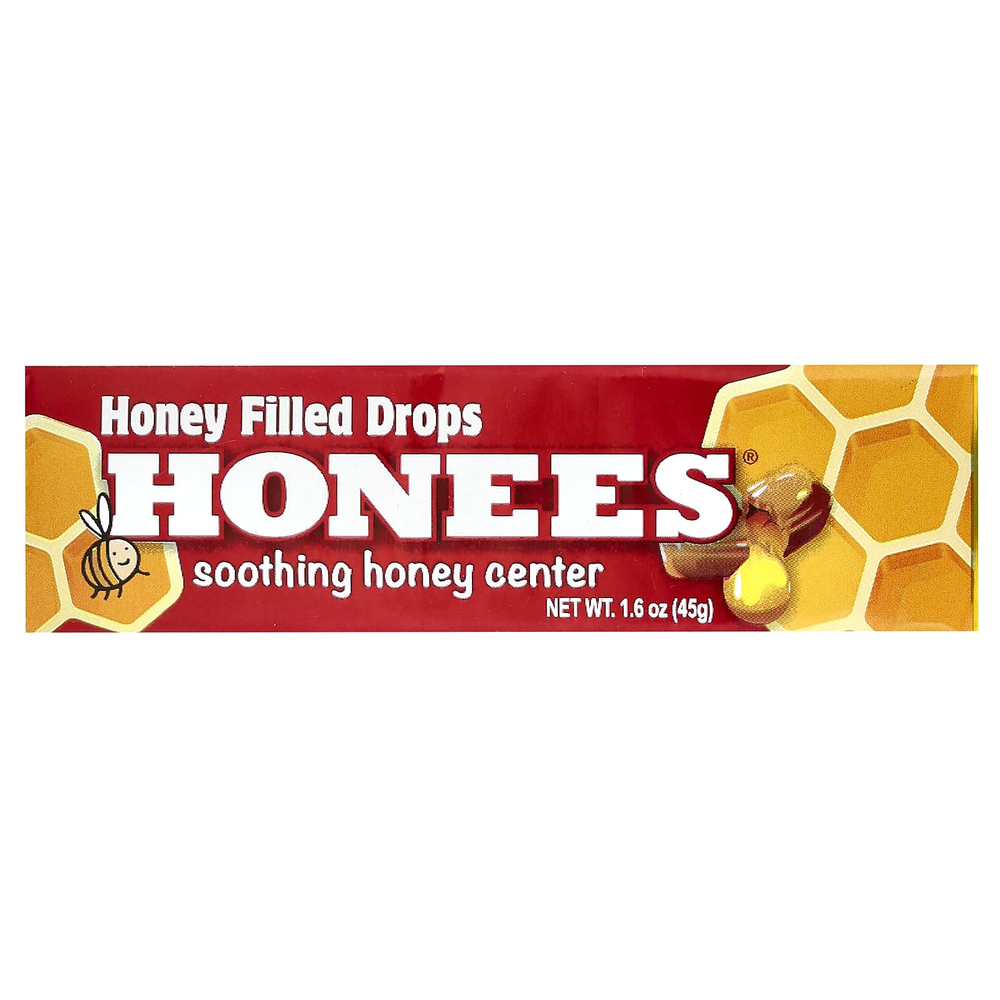 Honees, медовые леденцы, 1.60 унции (45 г)