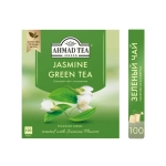 Зеленый чай с жасмином в пакетиках Ahmad Tea, 100 шт