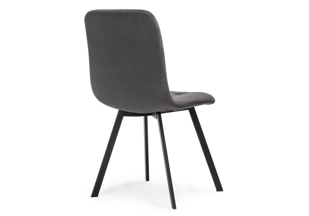 Стул на металлокаркасе Bruk dark gray / black