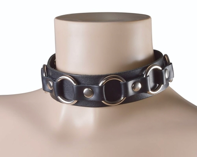 Черный кожаный ошейник Властелин колец (Цвет: черный)