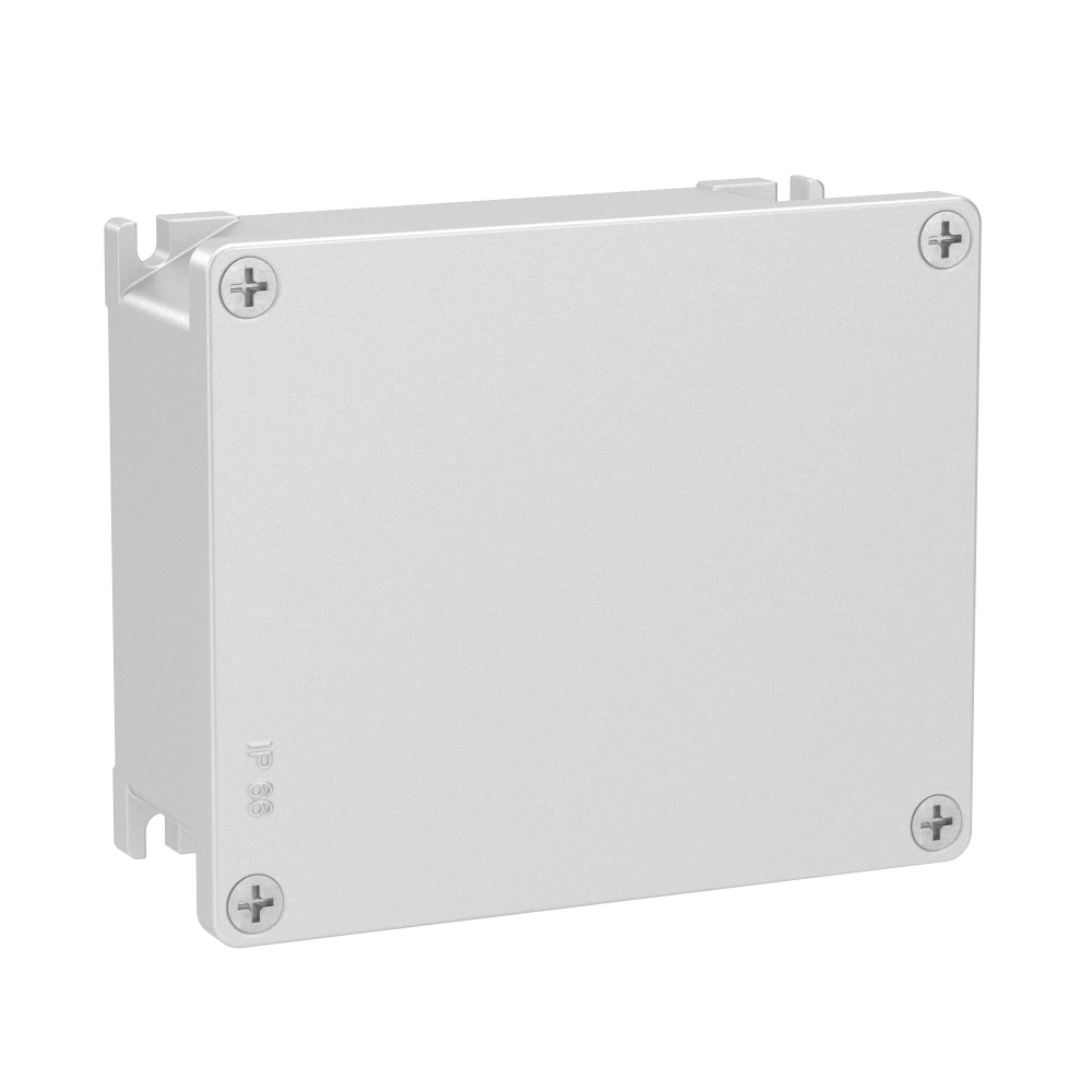 Коробка ответвительная алюминиевая окрашенная, IP66/IP67, RAL9006, 128х103х55мм