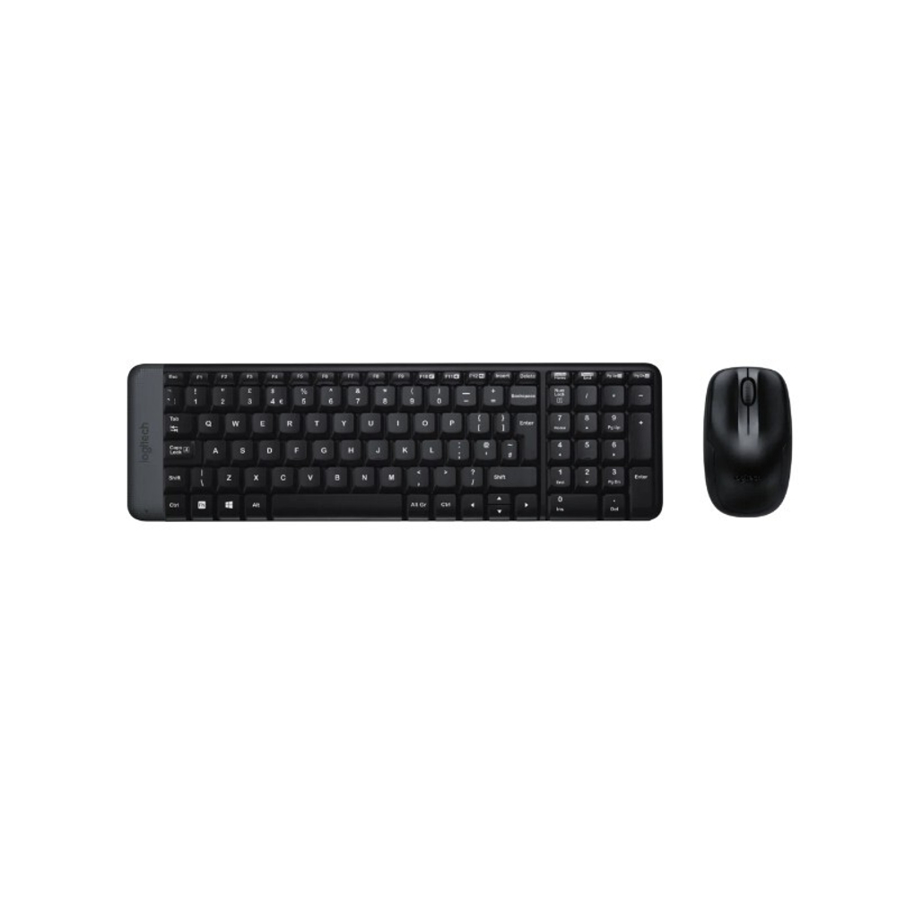 Комплект Logitech MK220 Wireless Desktop (клавиатура+мышь) USB, Black, 920-003169