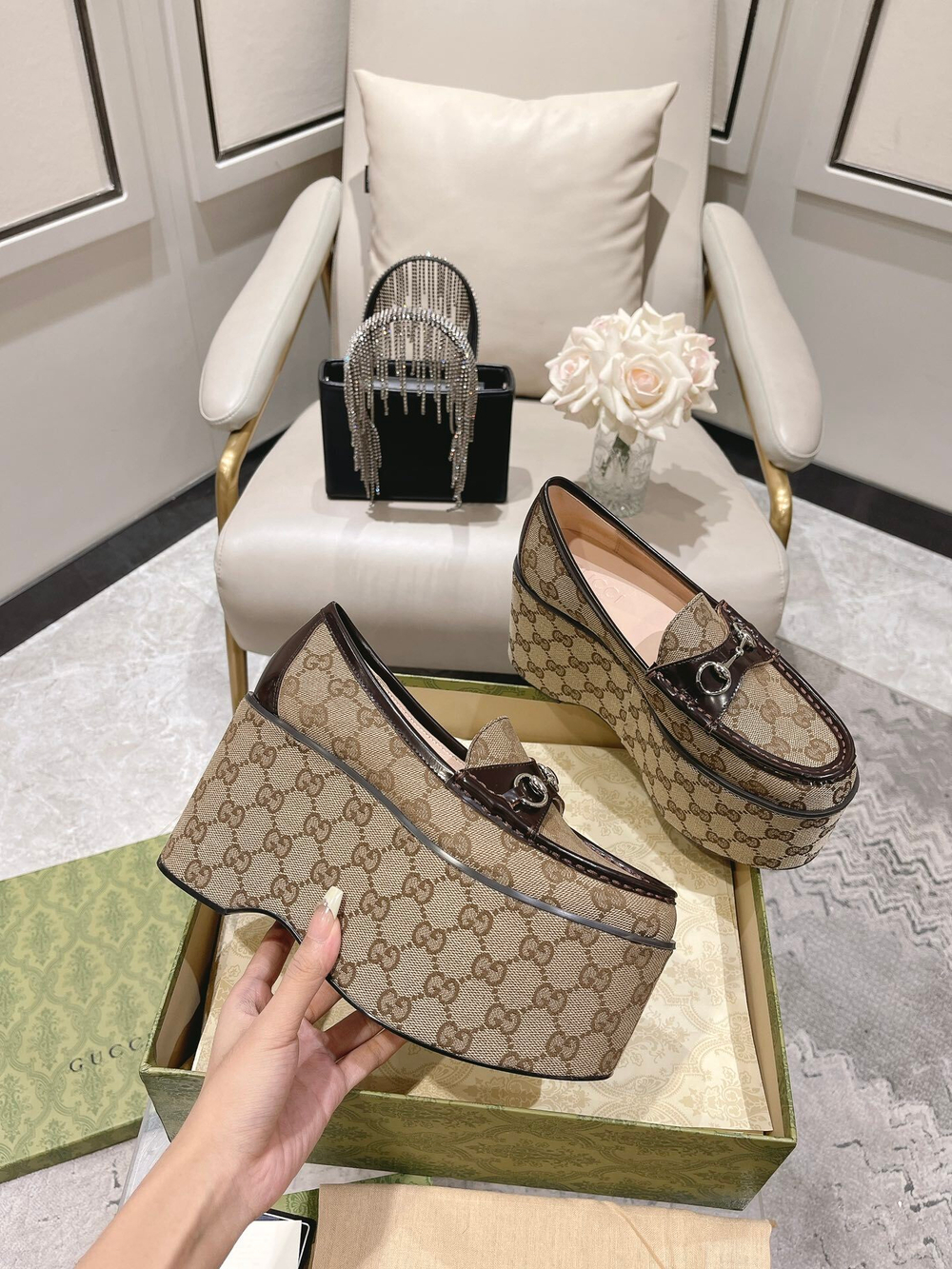 Gucci Horsebit Platform Loafer