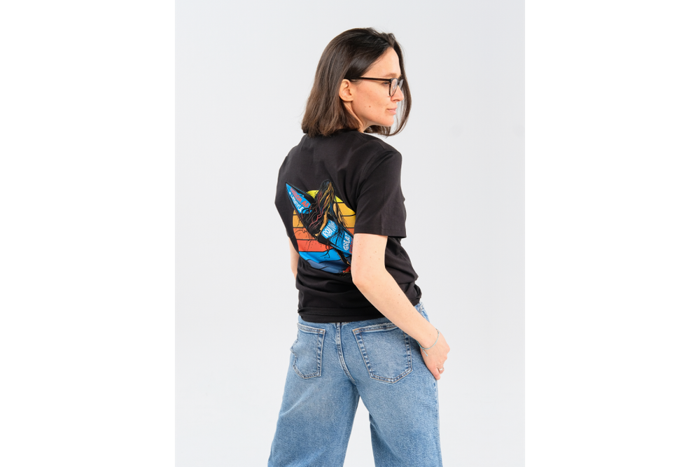 Футболка RoadLike Surf Side XL, черная