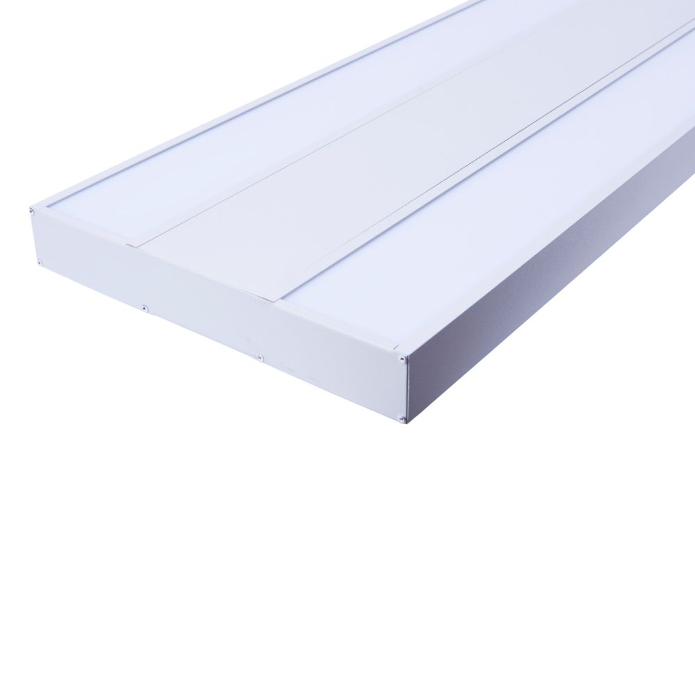 ULO-K16B 2x22W-4000K-L100 5W-RGB IP44 LIGHT GREY Светильник линейный светодиодный подвесной с фоновой подсветкой. Белый свет 4000К. Алюминий. Цвет светло-серый. TM Uniel