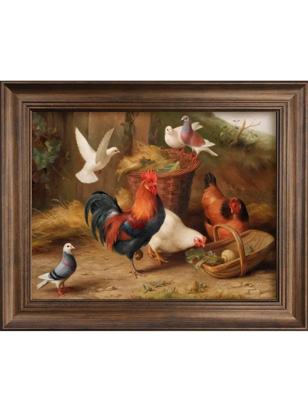 Картина интерьерная на холсте в раме 25*31 см