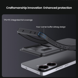 Чехол усиленный с защитной шторкой для камеры от Nillkin на Xiaomi Redmi Turbo 4, серия CamShield Pro Case
