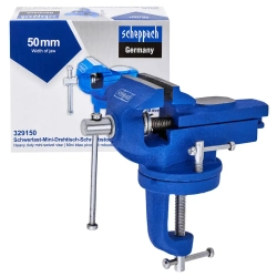 Тиски слесарные поворотные мини (ширина губ - 50мм) Scheppach Sch-329150