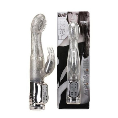 Вибратор многофункциональный Rotating G-Spot Rabbit (24,5 см,прозрачный) (Цвет: прозрачный)