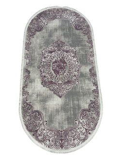 Ковер Amatis Lux 36560A Grey/Lila Овал