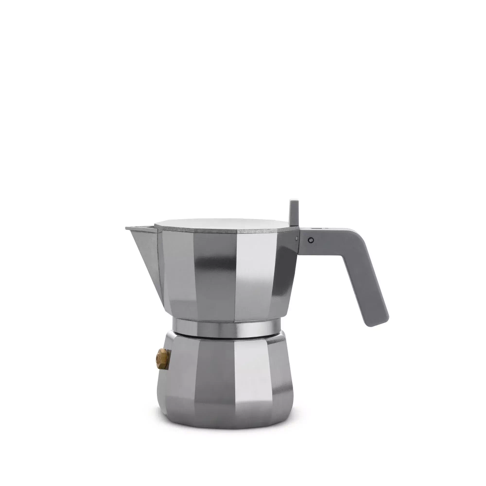 Alessi - Алюминиевая Турка кофеварка  под давлением Moka на 1 чашку. / артикул   DC06/1  / GTIN 8003299434978