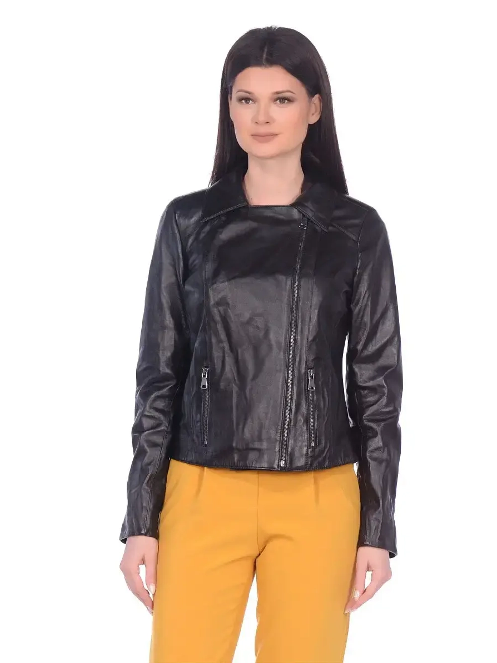 Косуха женская натуральная кожаная