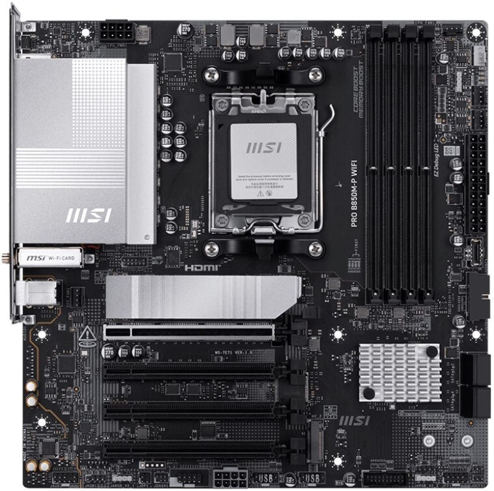 Материнская плата mATX MSI PRO B850M-P WIFI
