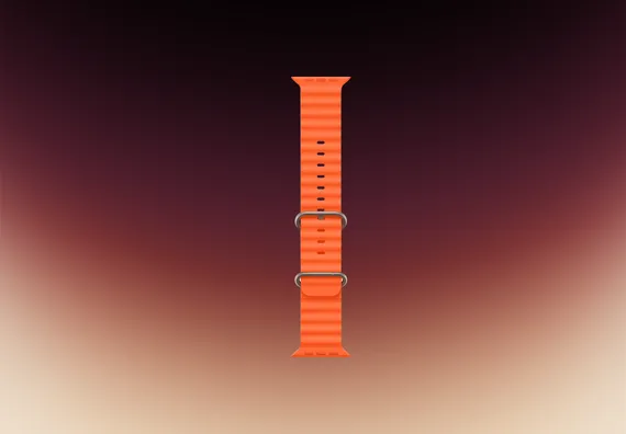 Часы Apple Watch Ultra 2 GPS + Cellular 49 мм, титановый корпус, ремешок Ocean Оранжевого цвета