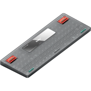Беспроводная механическая клавиатура QMK Nuphy AIR96v2 Lunar Gray, RGB, Hot Swap, Red Switch (AIR96v2-LG-1)