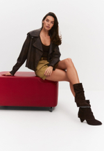 Полусапоги // Seta // Chocolate // Suede