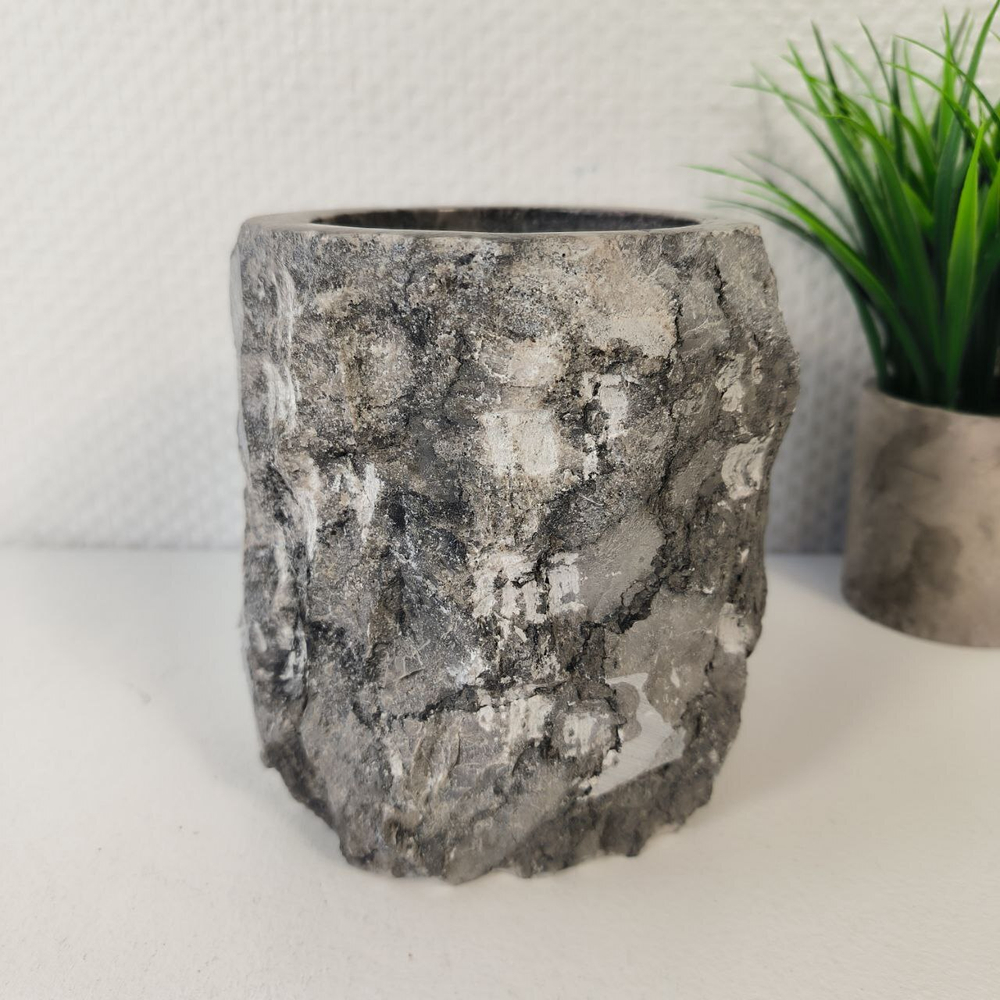 Стакан из мрамора Erozy Grey CM-65301 (15см*12см) 0895