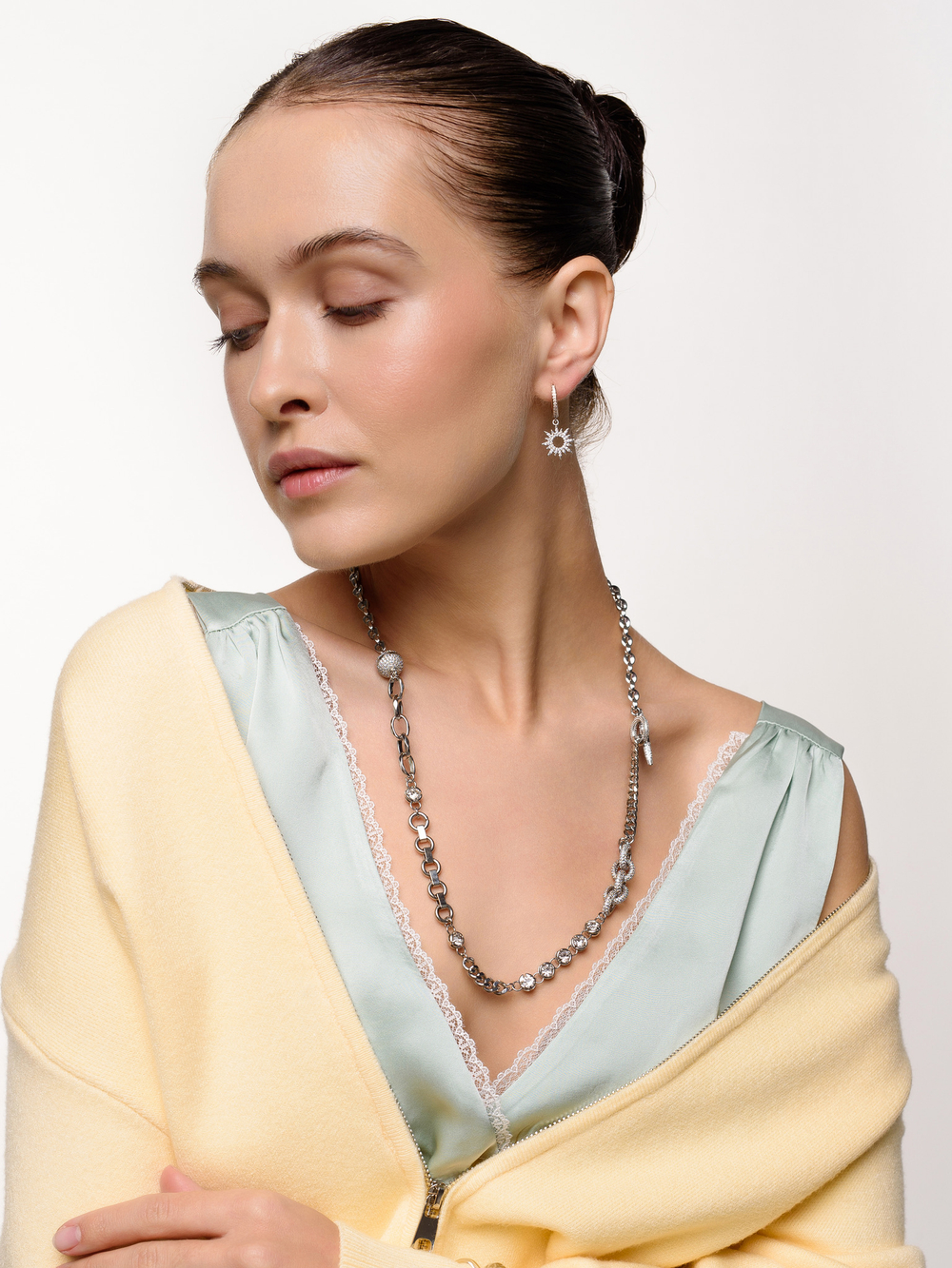 Колье "Shine Long" Silver