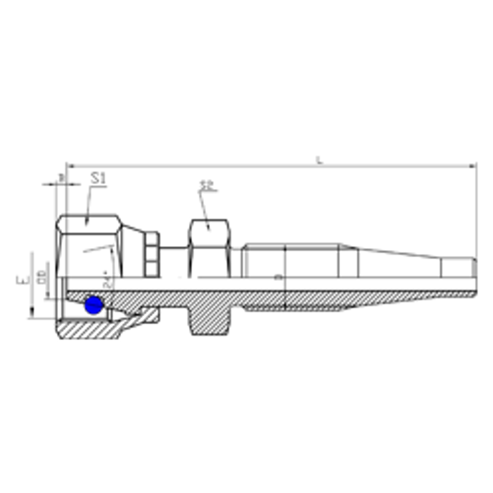 Фитинг DN 06 DKO-L (Г) 14х1.5 8 многоразовый