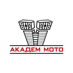 Лого мотосервиса "Академ-мото" при РАН