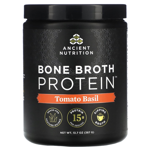 Ancient Nutrition, Bone Broth Protein, томатный базилик, 387 г (13,7 унции)