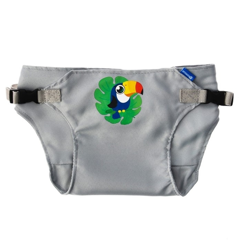 4052124 Детский пояс-фиксатор «Тукан», регулируемые ремни, цвет серый