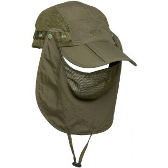 Бейсболка Helios с защитой шеи и лица (олива)
